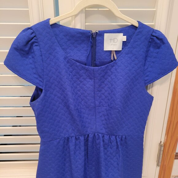 HD in Paris by Anthropology Sapphire Blue Empire Waist Dress - Picture 7 of 15